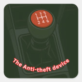 The Anti-Theft Device スクエアシール (正面)