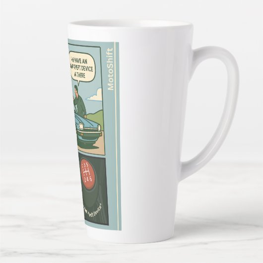 The Anti-Theft Device (Stick Shift) カフェラテマグ (右)