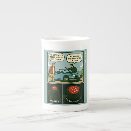 The Anti-Theft Device (Stick Shift) ボーンチャイナマグカップ (正面)