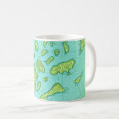 The Apostle Islands Map Mug コーヒーマグカップ (正面右)