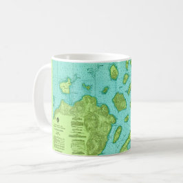 The Apostle Islands Map Mug コーヒーマグカップ