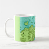 The Apostle Islands Map Mug コーヒーマグカップ (左)