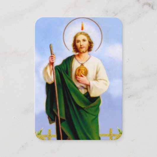 The Apostle St Jude Thaddeus Prayer Card 名刺 (正面)