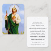 The Apostle St Jude Thaddeus Prayer Card 名刺 (正面/裏面)
