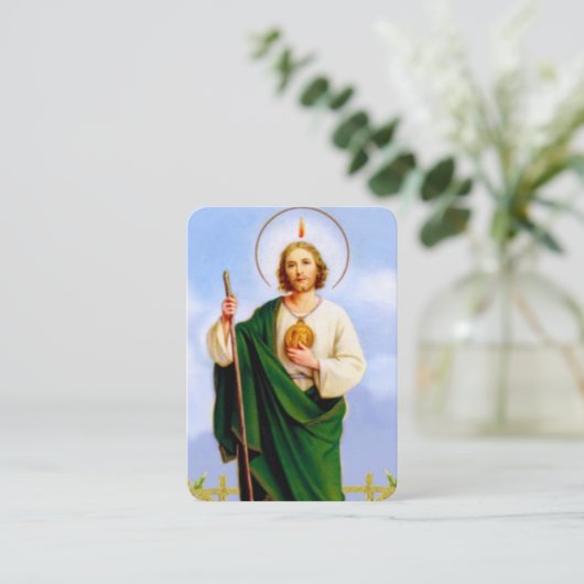 The Apostle St Jude Thaddeus Prayer Card 名刺 (スタンド正面)