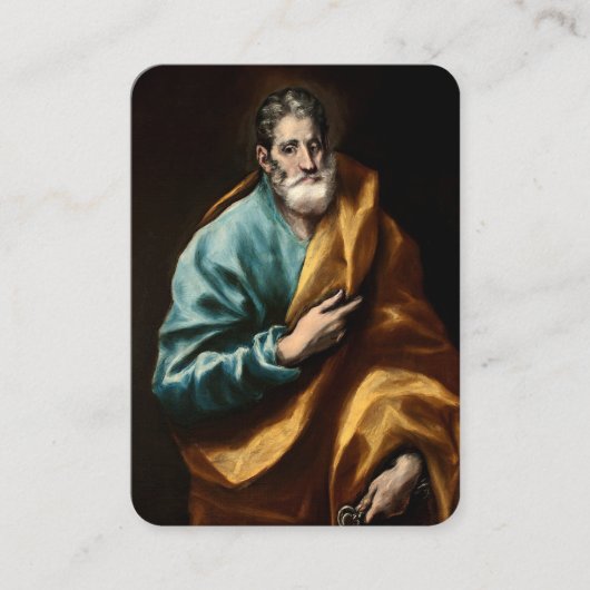 The Apostle St Peter Prayer Card 名刺 (正面)