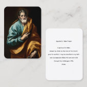 The Apostle St Peter Prayer Card 名刺 (正面/裏面)