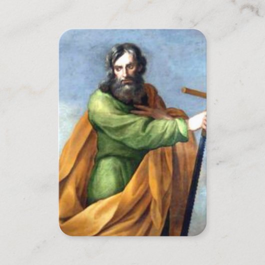 The Apostle St Simon Prayer Card 名刺 (正面)