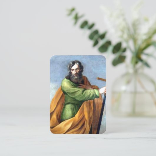 The Apostle St Simon Prayer Card 名刺 (スタンド正面)