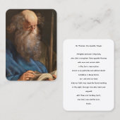 The Apostle St Thomas Prayer Card 名刺 (正面/裏面)