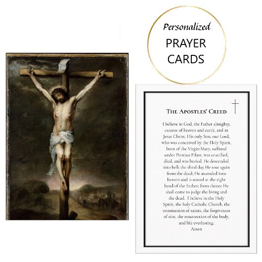 The Apostles' Creed Catholic Prayer Card           プレイスカード