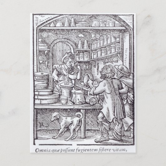 The Apothecary, Hartman Schopper著 ポストカード (正面)