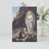 The Apparition at Lourdes Grotto of Hope Holy Card サンキューカード (スタンド正面)