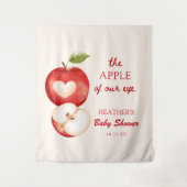The Apple Of Our Eye Apple Baby Shower Banner タペストリー (正面)