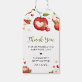 The Apple of our Eye Baby Showerメッセージカード ギフトタグ (正面)