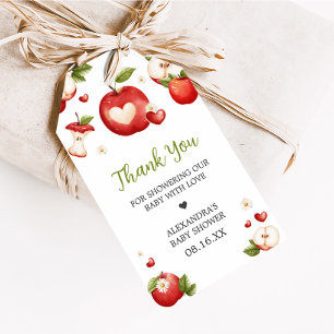 The Apple of our Eye Baby Showerメッセージカード ギフトタグ