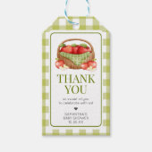 The Apple of Our Eye Baby Showerメッセージカード ギフトタグ (正面)