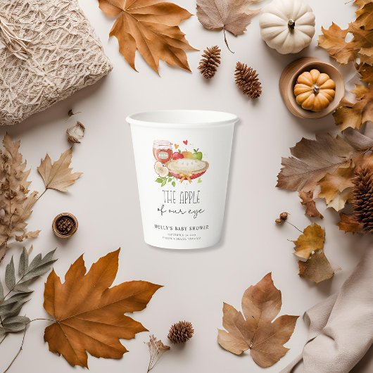 The Apple of Our Eye Baby Shower紙カップ 紙コップ