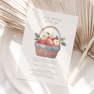 The Apple of Our Eye Baby Shower 招待状
