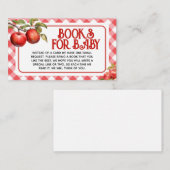 The Apple of our Eye Baby Shower Books forベビー エンクロージャーカード (正面/裏面)