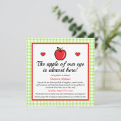 "The Apple of Our Eye" Baby Shower Invitation  シーズンカード (スタンド正面)