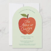 The Apple of Our Eye Baby Shower Invitation 招待状 (正面)