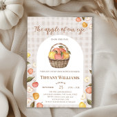 The Apple of Our Eye basket秋ベビーシャワー 招待状