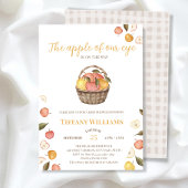 The Apple of Our Eye basket秋ベビーシャワー 招待状