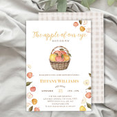 The Apple of Our Eye basket秋ベビーシャワー 招待状