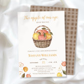 The Apple of Our Eye basket秋ベビーシャワー 招待状