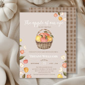 The Apple of Our Eye basket秋ベビーシャワー 招待状