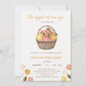 The Apple of Our Eye basket秋ベビーシャワー 招待状 (正面)