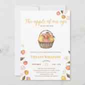The Apple of Our Eye basket秋ベビーシャワー 招待状 (正面)
