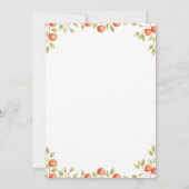 The Apple Of Our Eye Clothesline Plaid Baby Shower 招待状 (裏面)