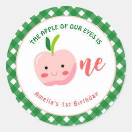 The Apple of Our Eyesの最初の誕生日 ラウンドシール
