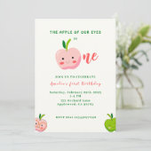 The Apple of Our Eyesの最初の誕生日 招待状 (スタンド正面)