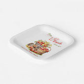 The Apple of Our Eyes秋収穫赤ちゃんシャワー ペーパープレート (傾斜あり)