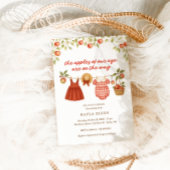 The Apples of our Eye Twin Girls Fall Baby Shower 招待状