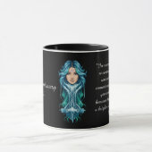 The Aquarius Lady: Luxury Two-Tone Mug マグカップ (中央)