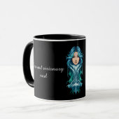 The Aquarius Lady: Luxury Two-Tone Mug マグカップ (正面左)