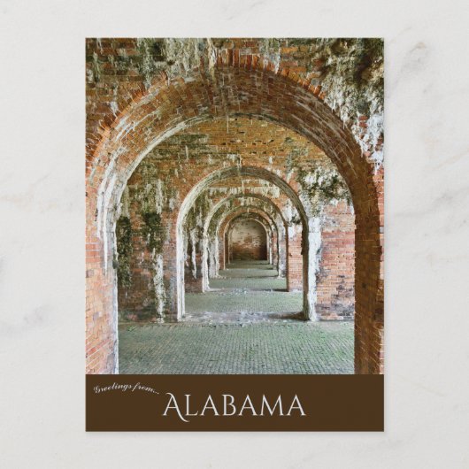 The Arches of Fort Morgan in Alabama ポストカード (正面)
