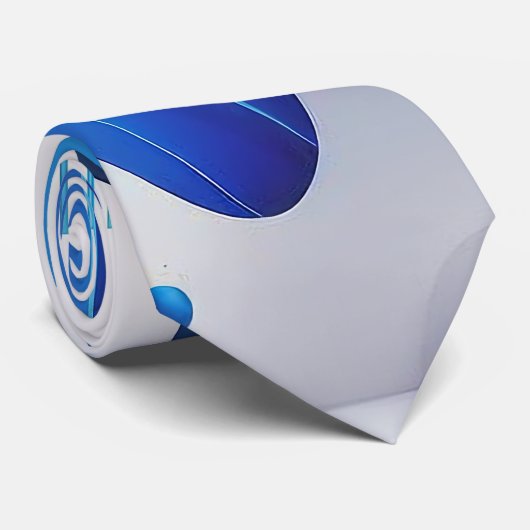 The Architectural Blue Modernist Statement Tie ネクタイ (ロール)