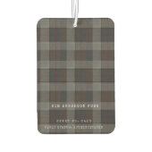 The Archivist’s Vault: Custom Tartan Photo Charm カーエアーフレッシュナー (裏面)
