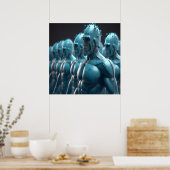The Army of Metal Men Wall Poster ポスター (キッチン)