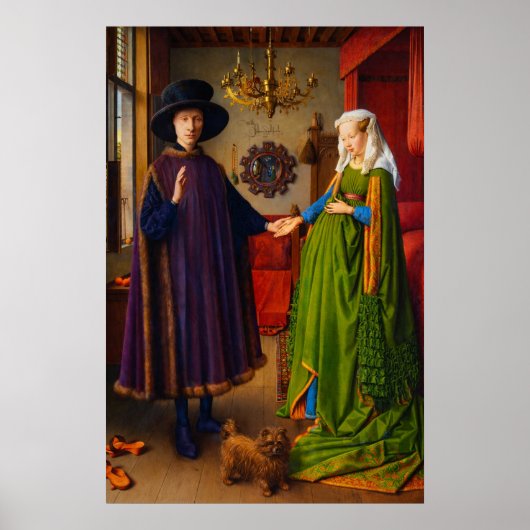 The Arnolfini Portrait by Jan van Eyck ポスター (正面)
