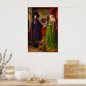 The Arnolfini Portrait by Jan van Eyck ポスター (キッチン)