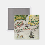 The Arrival of the English in Virginia マグネット (正面/裏面)