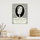 The Arrow Collar Man Vintage Fashion Ad ポスター (キッチン)