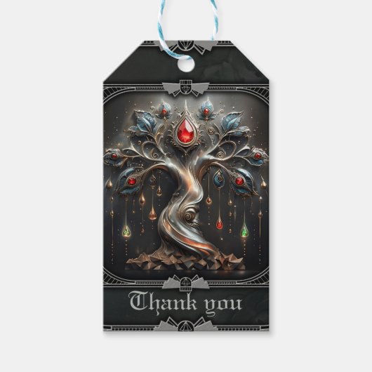 The Art Deco Tree of Life design. ギフトタグ (正面)