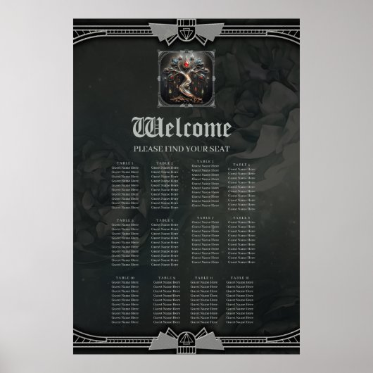  The Art Deco Tree of Life design. ポスター (正面)